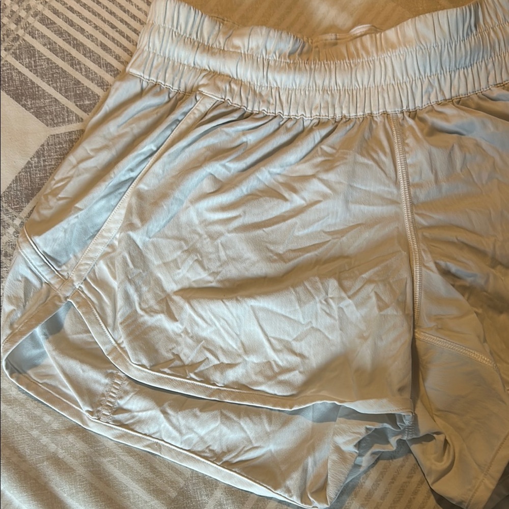 lululemon athletica Light Gray Athletic Shorts